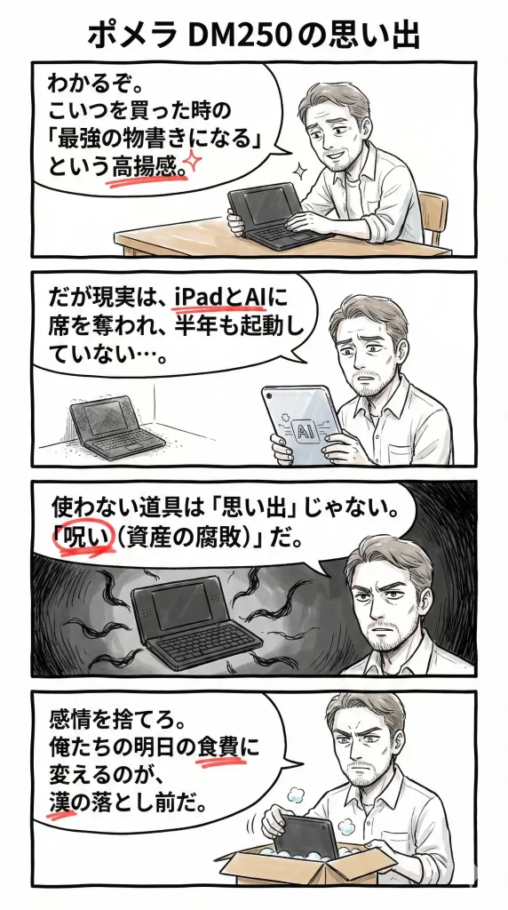 【回想】さらば愛機よ。打鍵の記憶を「換金」する痛み。見出し画像