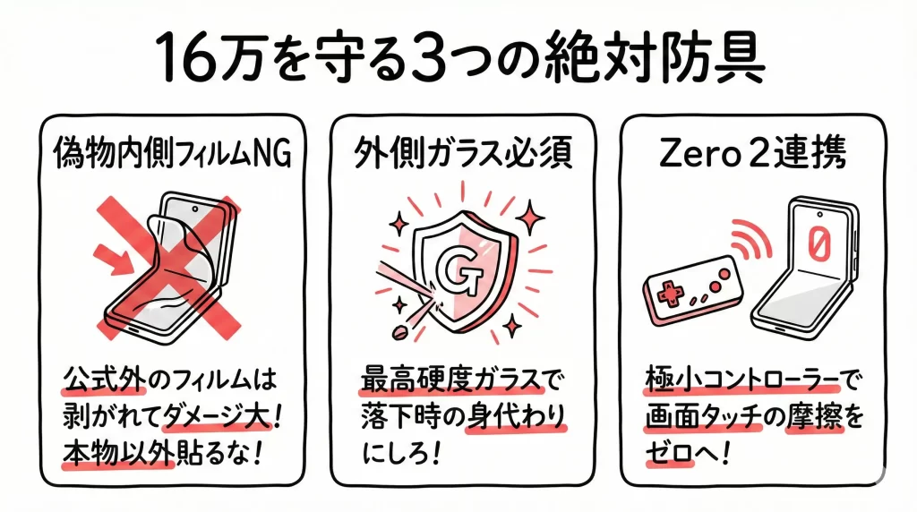【完全解呪】16万のZ Flip6を物理ダメージから守る絶対防具と生存戦略。見出し画像