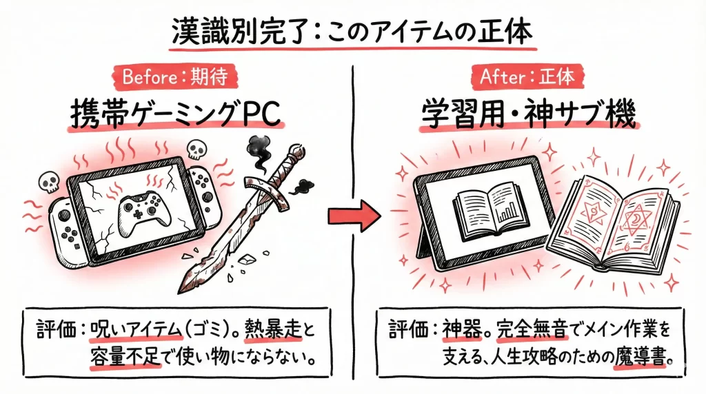 【結論】Surface Pro 7+はゲーム機ではない。人生を攻略する「学習の神器」だ。見出し画像