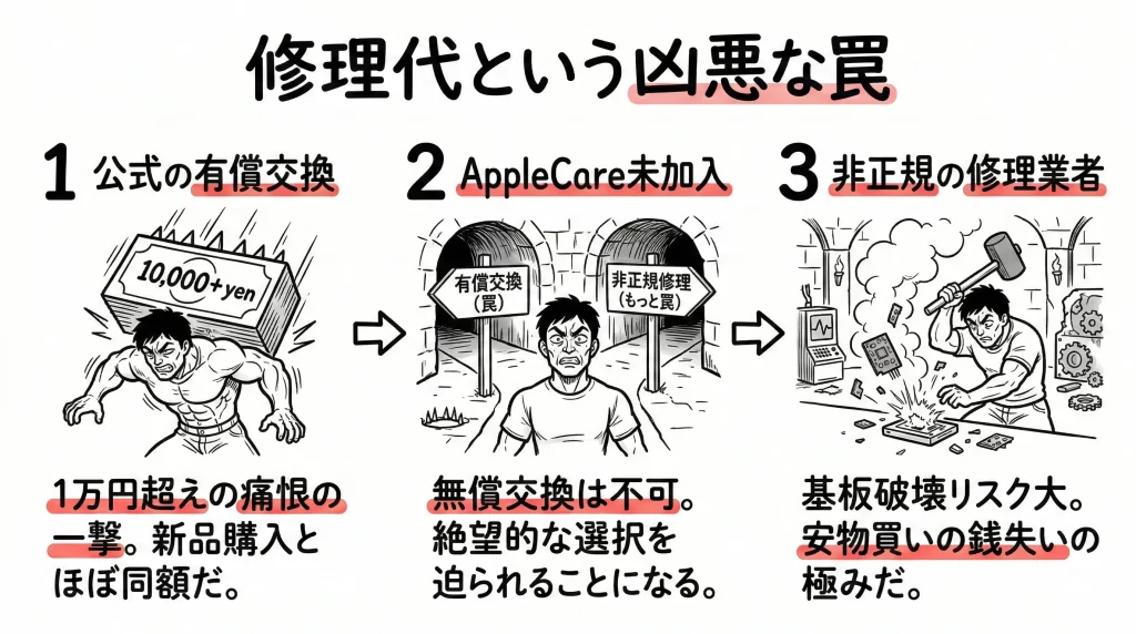 【痛恨の代償】アップルペンシルの修理代という凶悪な罠。見出し画像