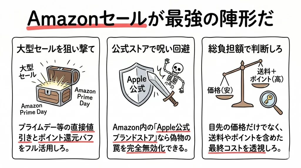 【生存戦略】AirPods 安く買うならどこ?俺が徹底透視した最適解。見出し画像