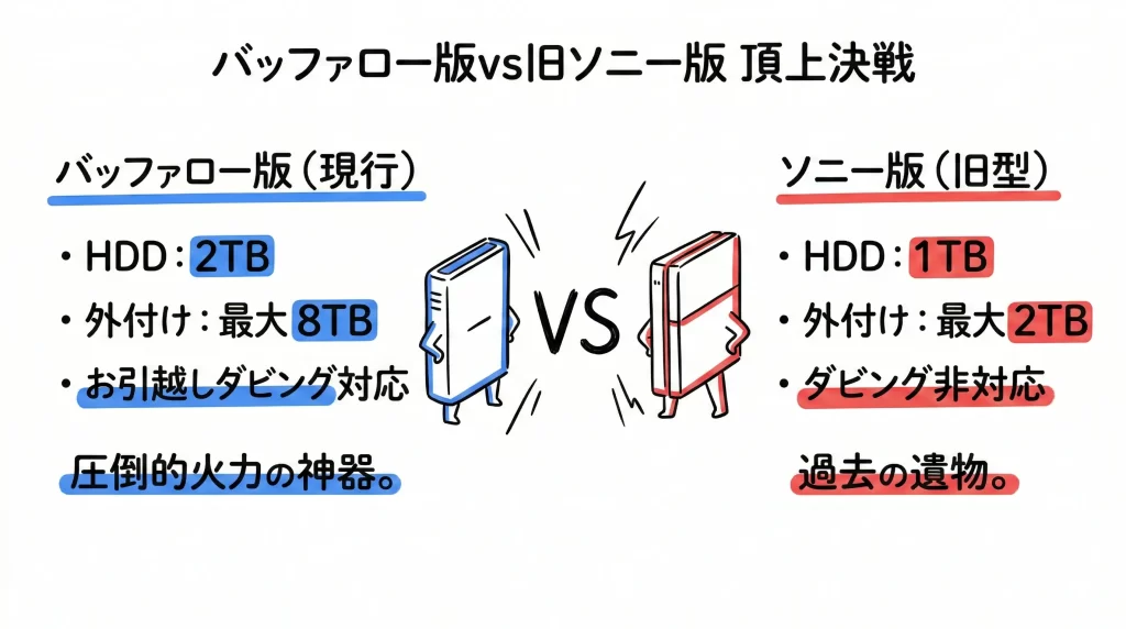 【最強の神器】nasne 評判の真実!バッファローとソニーの違いとは?見出し画像