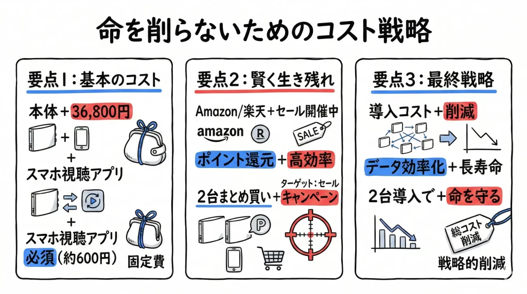 【値段識別】nasneは高いという評判。どこで買うのがお得?見出し画像