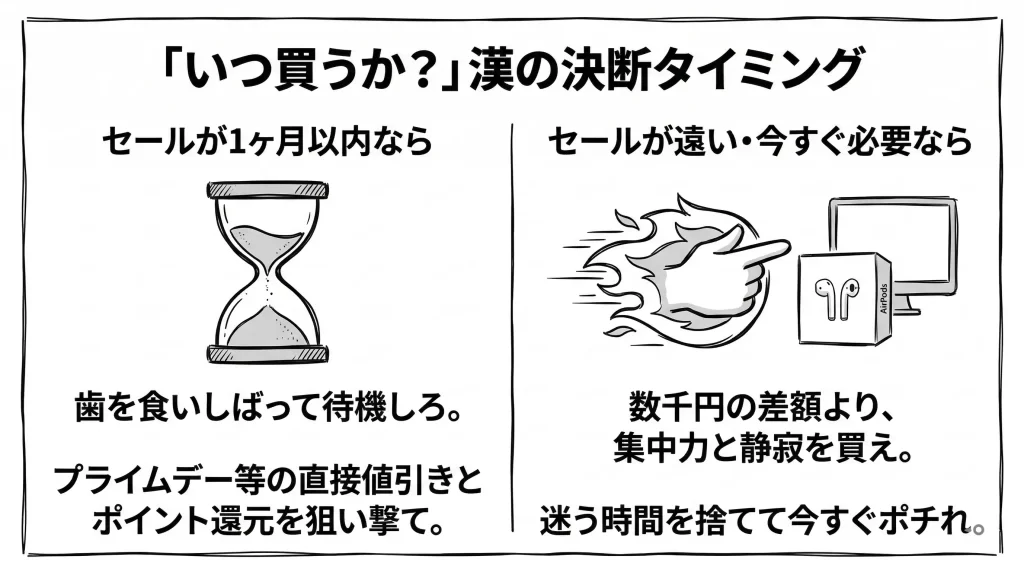 【時期識別】いつ「AirPods 安く買う」のが正解か?見出し画像