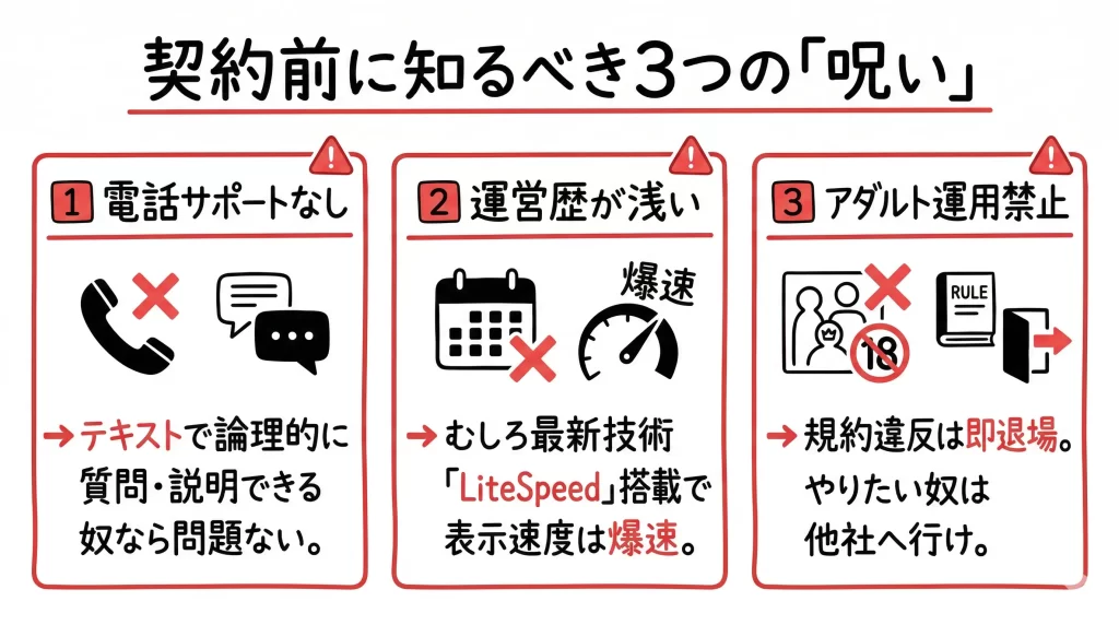契約前に知っておきたいラッコサーバーの3つのデメリット。見出し画像