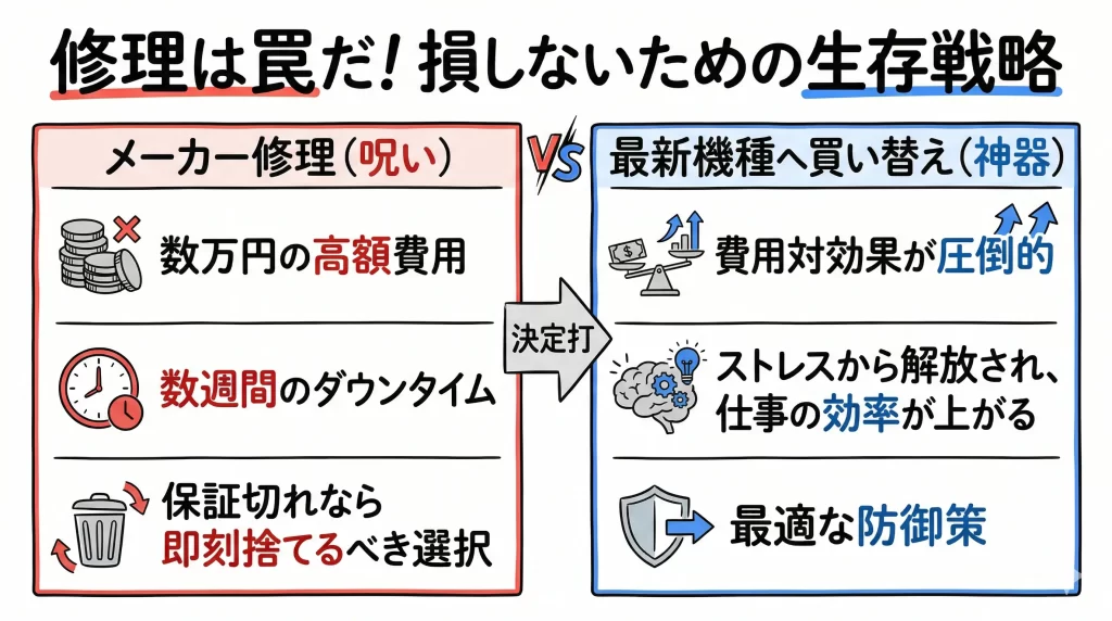 寿命か故障か？高額な修理代を払う前に確認すべき境界線。見出し画像