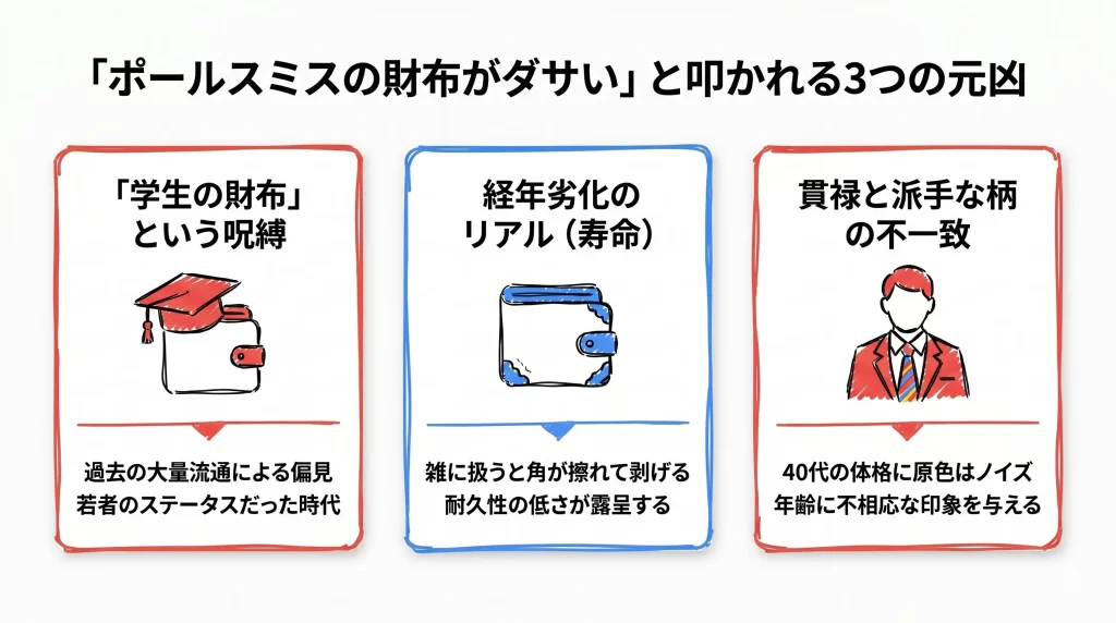 ポールスミスのイメージは最悪？ダサいと言われる3つの理由。見出し画像