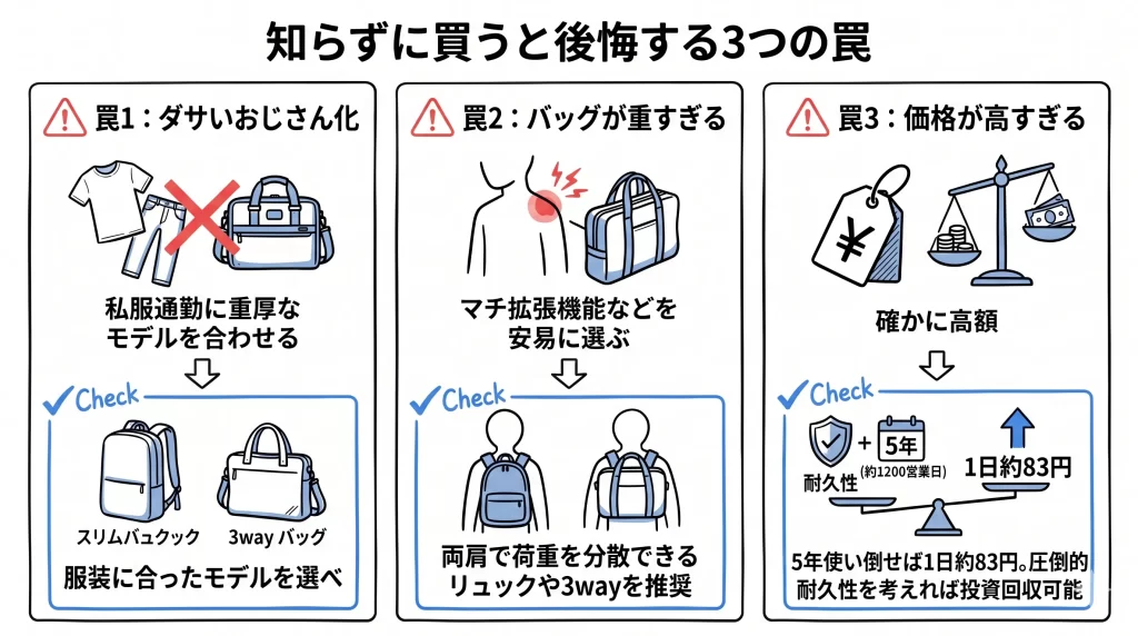 【注意】知らずに買うと後悔する3つの致命的なデメリット。見出し画像