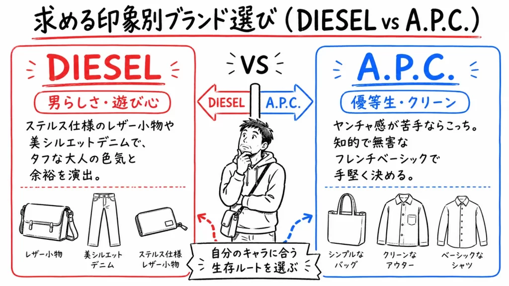 40代・50代以上が選ぶべきディーゼルの正解アイテム。見出し画像