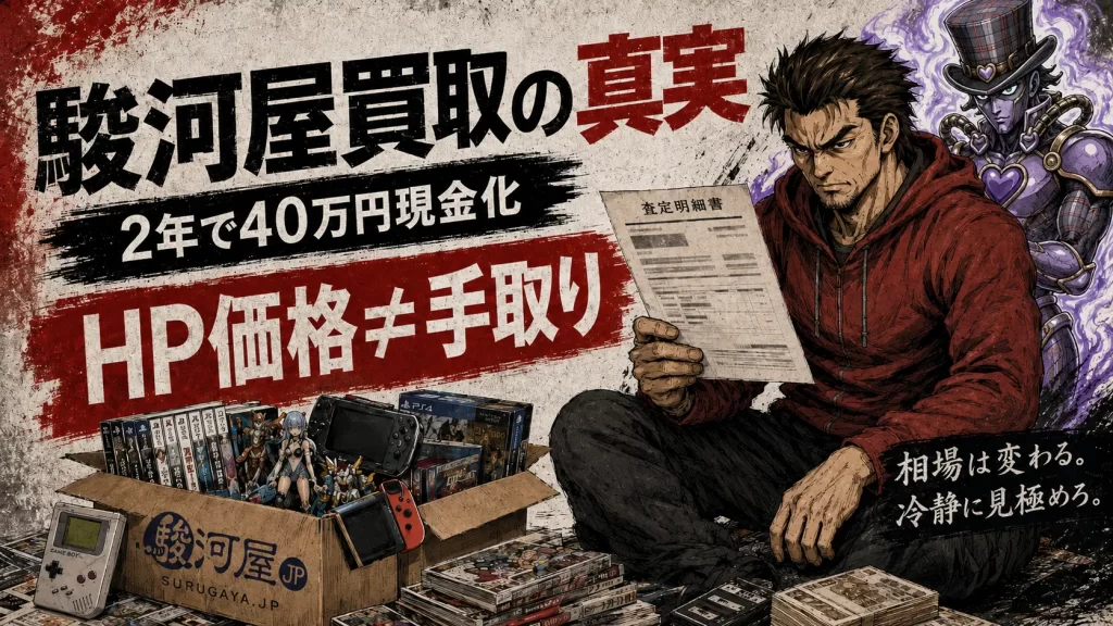 駿河屋 買い取り価格と評判の真相！2年で40万現金化した俺のガチ体験談。サムネイル画像