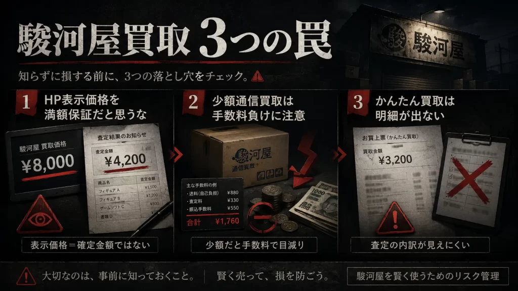 事前に知るべき駿河屋買取のデメリットと3つの注意点。見出し画像