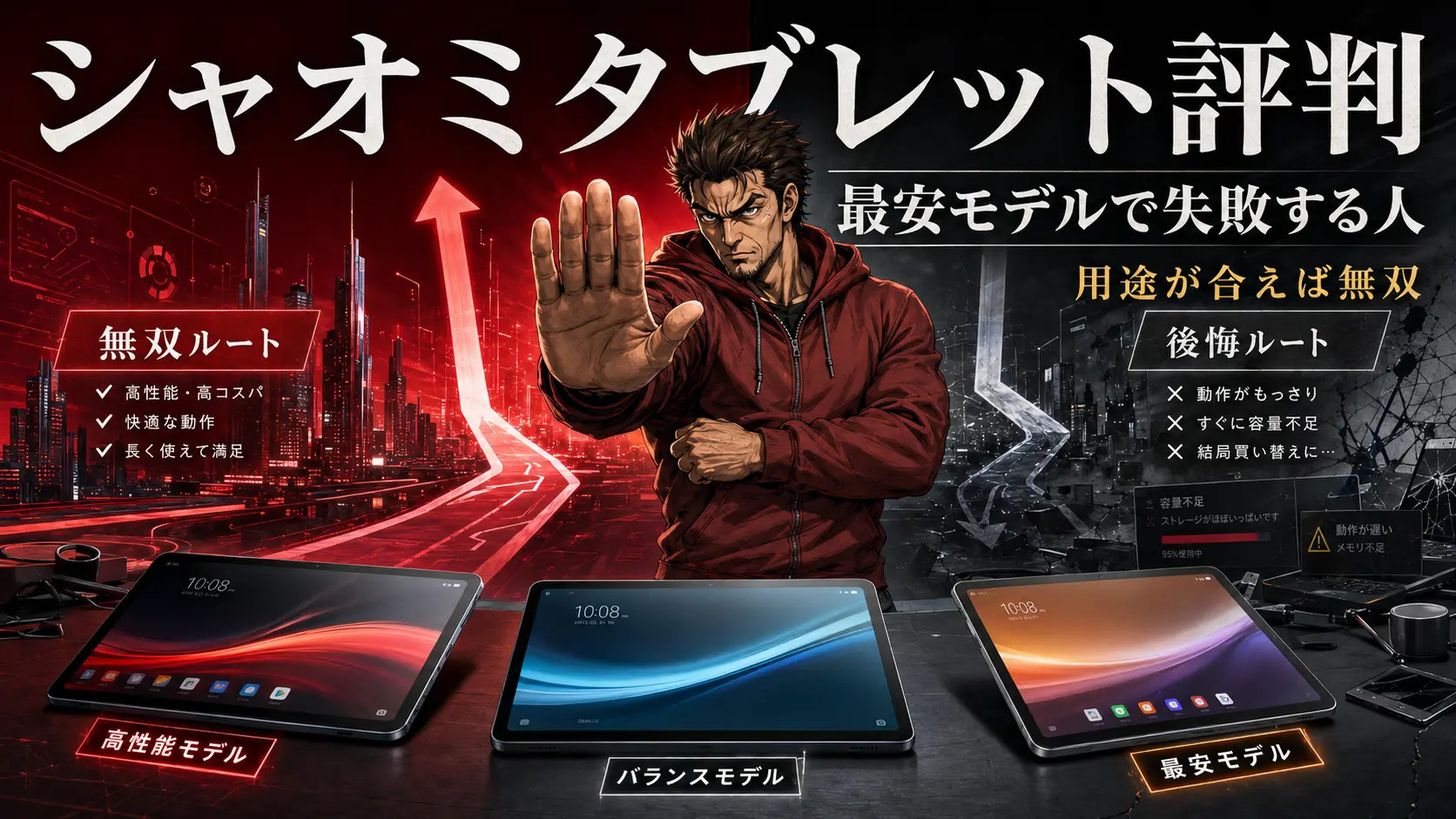 シャオミ タブレット評判の実態!最安モデルで大失敗する人と無双する差。サムネイル画像